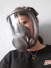 Mascarilla facial para fumigación, filtro para el trabajo, seguridad, protección contra el formaldehído, 6800