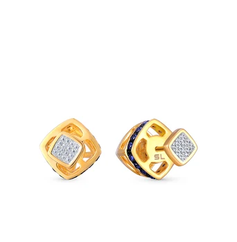 

Sunlight gold earrings with sapphires and diamonds