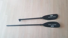 Accesorio para Remo inflable, accesorio para remo, Kayak, 2 secciones, pala doble, ABS, 3K C, eje de fibra de vidrio para barcos