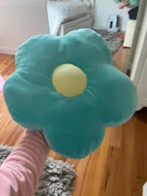 Encantadora 40cm coloridos flor almohada de felpa de juguete de dibujo de planta de silla para muñecas cojín sofá niños amantes regalos de cumpleaños