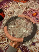 Protector para volante de coche 38CM de microfibra de cuero de la PU funda de volante para mujeres 15 pulgadas cubierta de volante para golf/bmw funda volante coche capas volantes de carro cubre volante auto cubre vola