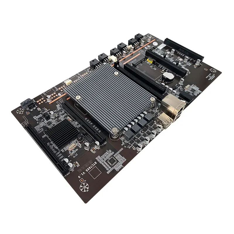 

Новинка материнская плата для майнинга BTC X79 X5 5 PCIE X8 LGA 2011 H61 чип 32 ГБ DDR3 SATA 3,0 для биткоинов BTC ETH GPU графическая карта для майнинга