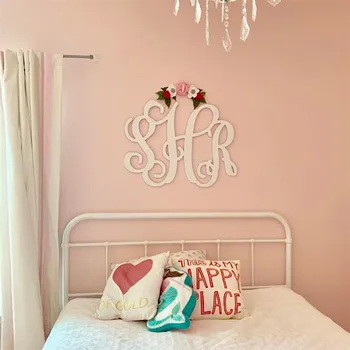 

Personalized Wood Monogram Sign 3 letter Monogram Nursery Decoration Wall Hangings Baby Shower Gifts Bridal Shower Decor Supply