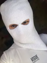 Máscara de cobertura de la cara completa de invierno, sombrero de Pasamontañas de punto de 2 agujeros, táctica del ejército CS, máscara de esquí de invierno, gorro, bufanda, Máscaras faciales cálidas