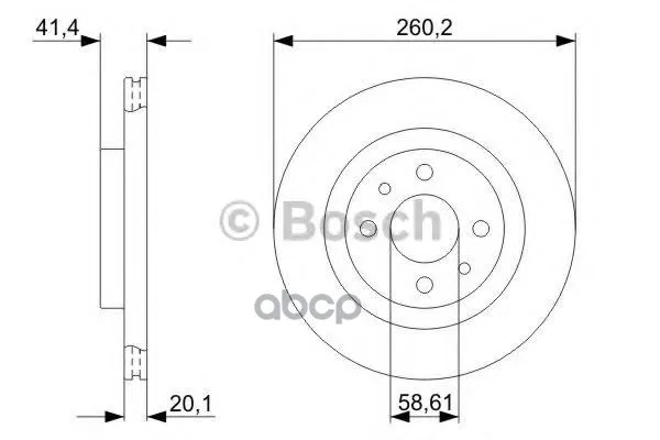 Диск Тормозной Lada: 110 95-, 111 95-, 112 95- Bosch арт. 0986479346