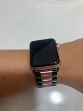 Correa de acero inoxidable para Apple Watch Series 6, 5, 4, 3, 2, 40mm, 44mm, 42mm, negro, adaptador para iWatch Band 4, 3, 38mm