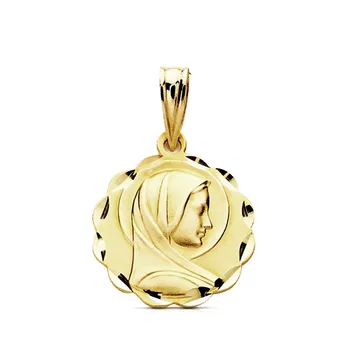 

Medal 9k gold Virgin Mary French 15mm. Light [AB3243GR] -Customizable-RECORDING INCLUDED IN THE PRICE