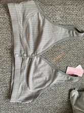 Sujetador de maternidad sin cables de algodón, Tops para amamantar, ropa de embarazo cómoda con 3 botones en la parte delantera, sostenes de lactancia