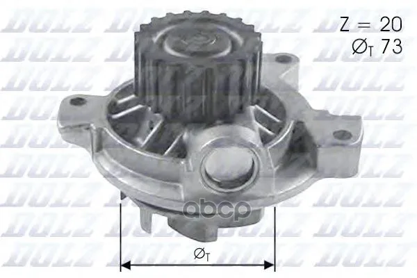 Насос Водяной Audi 100/A6. Vw T4 2.5/2.4d/2.5tdi 90 Z=20 Dolz арт. A280