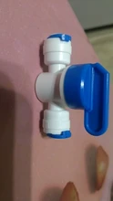 RO Straight 1/4 OD Hose Quick Connection Pipe Control Fittings Plastic Water Ball Valve