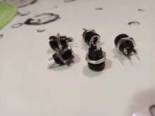 Adaptador de enchufe de Panel hembra, 2/5/10 Uds., 2,1 5,5 x/5,5x2,5mm, fuente de alimentación de toma de CC, Conector de montura de Panel, 2 terminales tipo DC