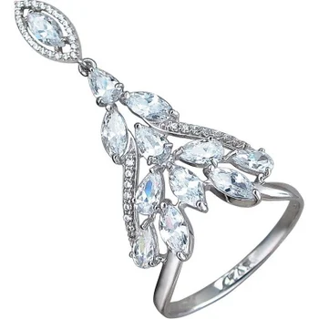 

Sokolov ring with 48 cubic zirconia Silver