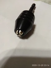 Adaptador de vástago hexagonal de broca sin llave de cambio rápido, 1 unidad, 6,35mm