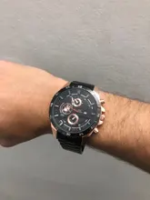 Reloj de pulsera deportivo Para Hombre, cronógrafo de cuero, estilo militar, informal, Moderno, novedad de 2021