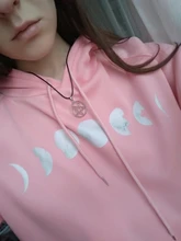 Colgante de pentagrama pentápara Hombre, collar de Black Butler, colgante de culo, Logo de Lucifer Satan, signo de Color plateado, amuleto Supernatural, joyería para hombre