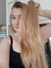 JINKAILI-Peluca de cabello sintético superlarga y Lisa, extensiones de cabello con coleta ondulada resistente al calor