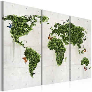 

Table-World Green butterflies-triptych-60x40
