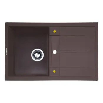 

Kitchen sink Zigmund & shtain rechteck 780 Swiss chocolate brown granite