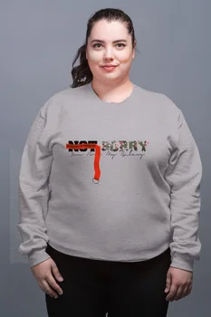 

Angemiel Wear Not Sorry Gray Female Sweatshirt