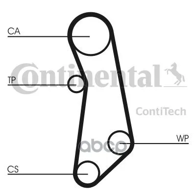 Комплект Грм С Водяным Насосом S-320 Fiat Doblo/Punto 1.2i-1.4i Z=129x22 02 ContiTech арт. CT1115WP1