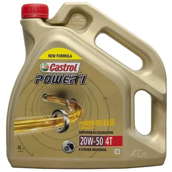 

Castrol power 1 20w50 4L 4T technology Trizone mineral oil for motorcycle