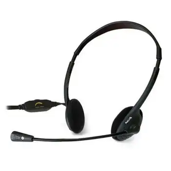 

Headband headset with mic ngs ms103-stereo-20hz-20khz-101db-2xjack connection 3.5-Noise canceling-1.8m