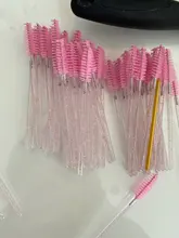 OKAYLASH-varitas de rímel de cristal, aplicadores de micropestañas de color rosa y menta, lujo, 50 Uds.