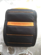 Geoeon-pulsera magnética multifunción de tela Oxford, bolsa de herramientas portátil, herramienta de muñeca para electricista, varias herramientas de fijación, D35