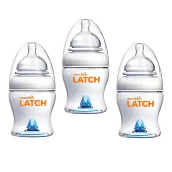 

Latch Munchkin feeding bottle 120 ml. 3 PCs nipple 0 +
