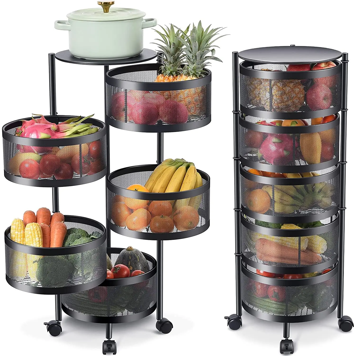 Kitchen Rotating Storage Shelves 2