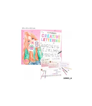 

LETTERING TOPMODEL coloring book