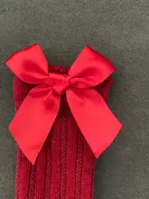 Calcetines antideslizantes de algodón para bebés, calcetín largo transpirable con pajarita de dibujos animados para primavera y otoño, 0-4 años