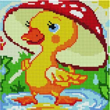 Алмазная мозаика BF 973 Утенок под зонтиком 20*20