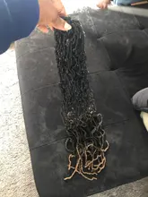 YunRong Nu Bian-pelo de ganchillo de 36 pulgadas para mujer, postizo de Color sintético suave con degradado, extensión de cabello trenzado