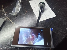 Mirilla de puerta digital con vídeo, cámara de 120 grados con visor y timbre, para puerta exterior con campana y ángulo