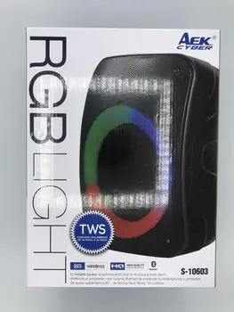 

Aek Cyber Led RGB Tws/ Bluetooth/ Usb/ SD/ Radio Electrodomestics