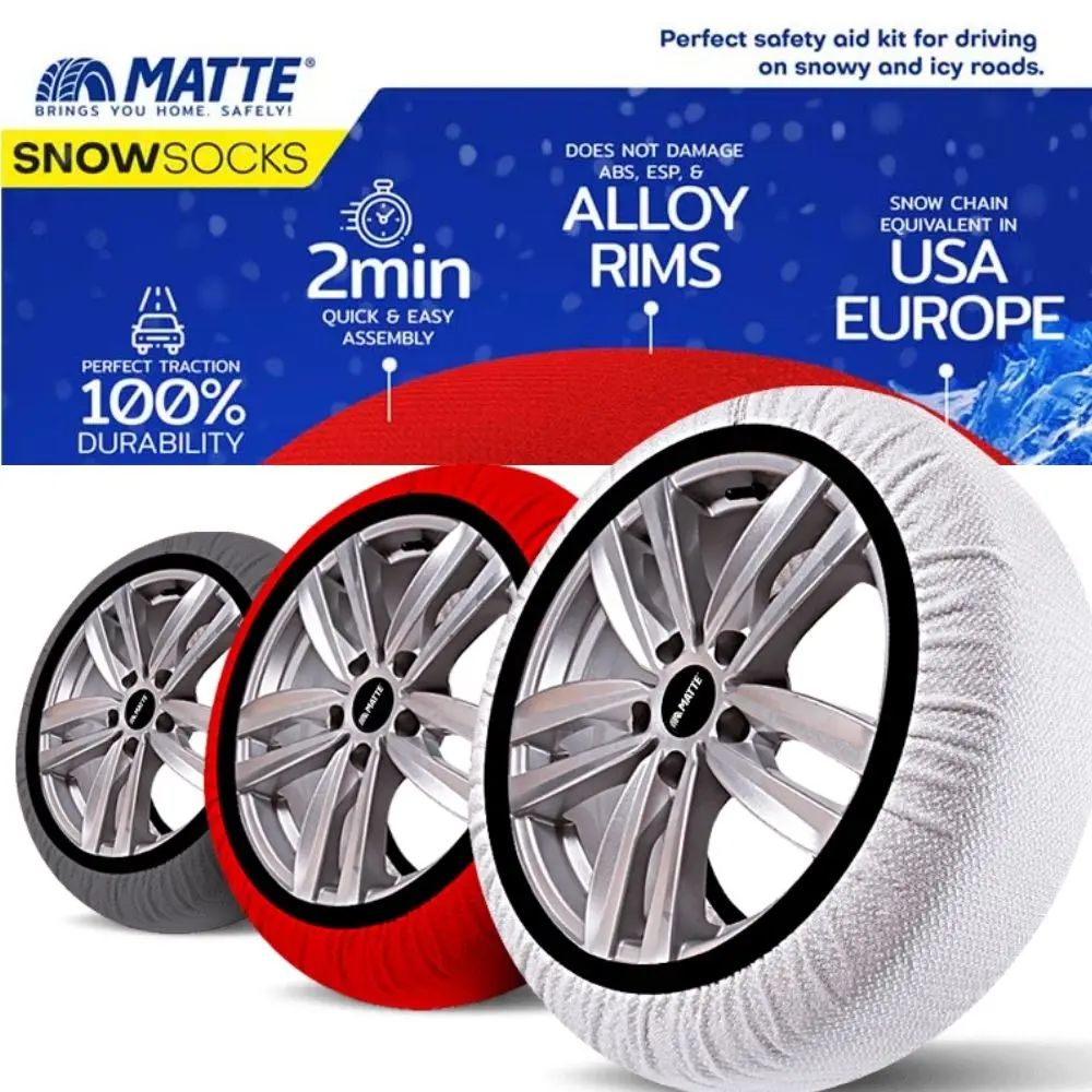 MatteActiveSeriesSnowSockWheelAutoCarSnowTireStudsTireWear