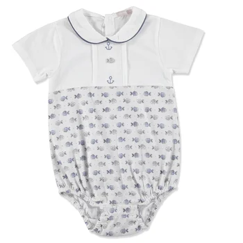 

ebebek Cassiope Summer Baby Boy Mini Fish Short Sleeve Bodysuit