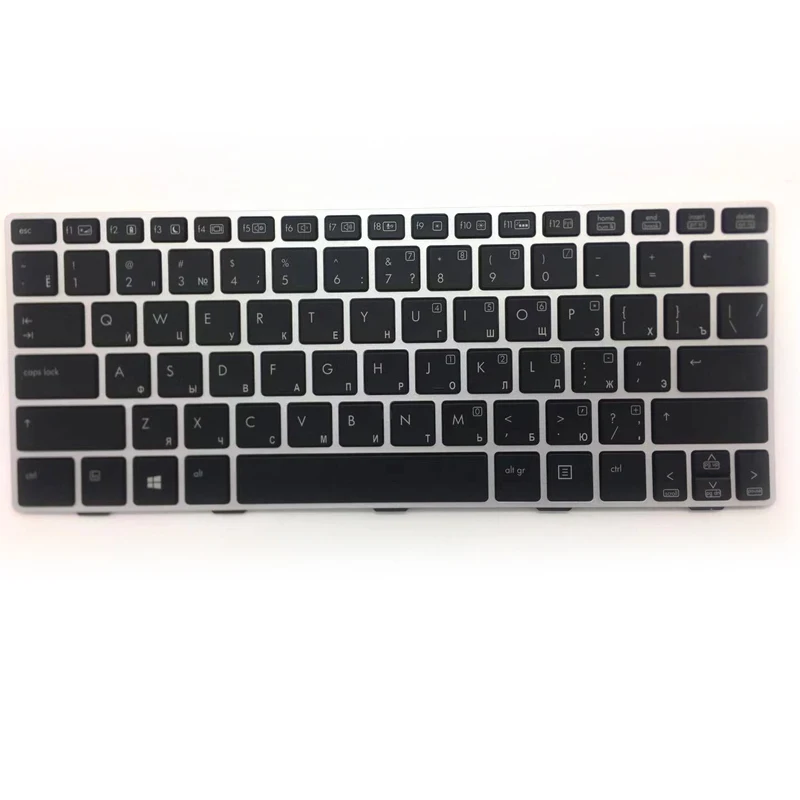 

NEW FOR HP ELITEBOOK 810 G1 710 G1 Laptop palmrest keyboard US Black With Silver Frame&Backlight RUSSIA 706960-251