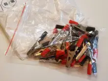 Alligator Clips-Clamps Crocodile-Clips Insulated Cable Lead-Testing Metal 10pcs/Lot Plastic-Handle