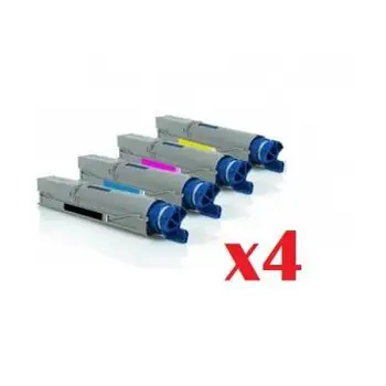 

Compatible Pack 4 x OKI C3300/C3400/C3450/C3520/C3530/C3600/MC350/MC360