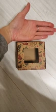 Caja con ventana para regalos, caja con ventana estilo marmoleado, suministros para fiesta, feliz estampado de Navidad, 10 unidades, 9x9x4cm/8x8x4cm