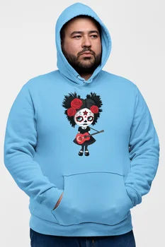 

Angemiel Wear Gitartist Turkish Blue Men 'S Hooded Sweatshirt