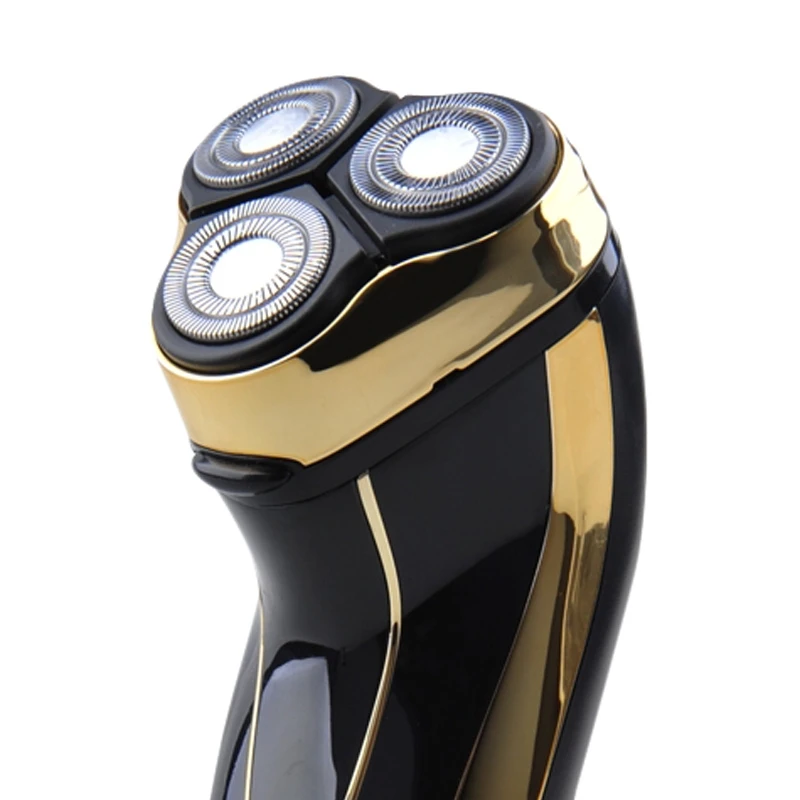 Бритва электрическая Centek CT-2167 черно-золотая(Водонепроницаемый корпус, самозатачивающиеся ножи, триммер