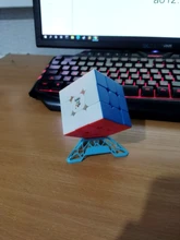 Yuxin-Cubo mágico pequeño 3x3 para niños, Cubo mágico profesional sin pegatinas, Cubo de velocidad, rompecabezas, juguetes para niños