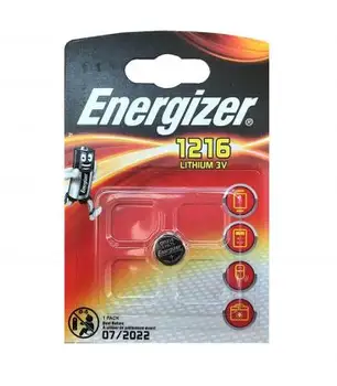 

Pilas de boton Energizer bateria original Litio CR1216 3V blister 10X Unidades