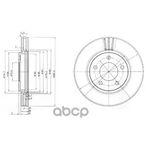 Тормозной Диск Bg3715 Delphi арт. BG3715