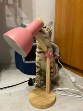 Desk-Lamp Eye-Protection Wooden Bedroom Reading LED Home-Decor Living-Room Creative Nordic