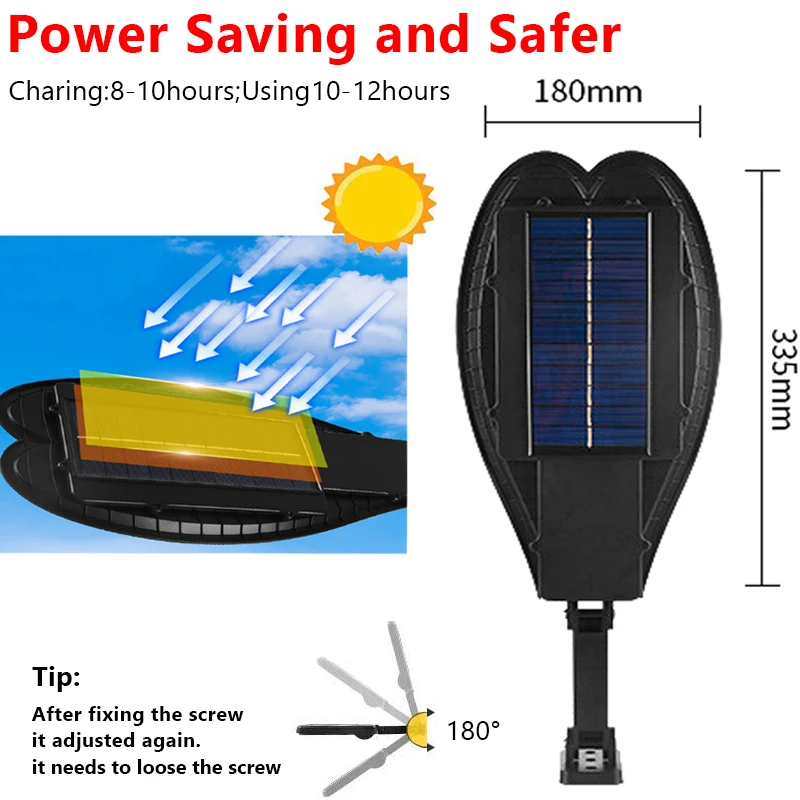10000W Super Bright Outdoor Solar Lamp led lamp solar garden lights led street lamp led wall light Waterproof Ultra Wide Lighting Street Light Human Induction Motion Sensor Yard Wall Light