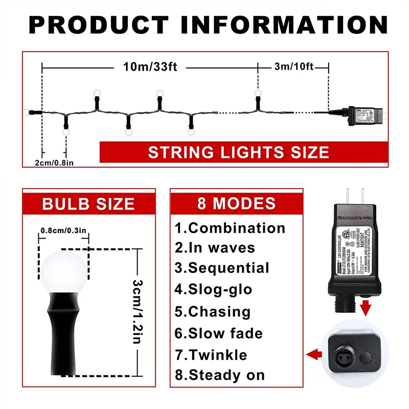 2 Waterproof Mini LED Light Sticks